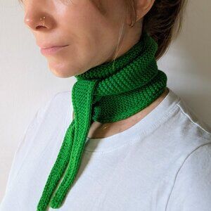 Trendy Sophie skinny Scarf Wrap Spring Green color